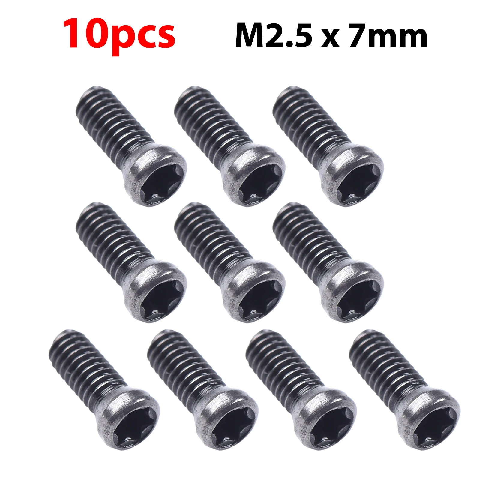 Tornillos Torx M2.5 M3.5 para reemplazar herramientas de torno CNC de inserción de carburo, suministros de herramientas manuales de trabajo de taller, 10 piezas