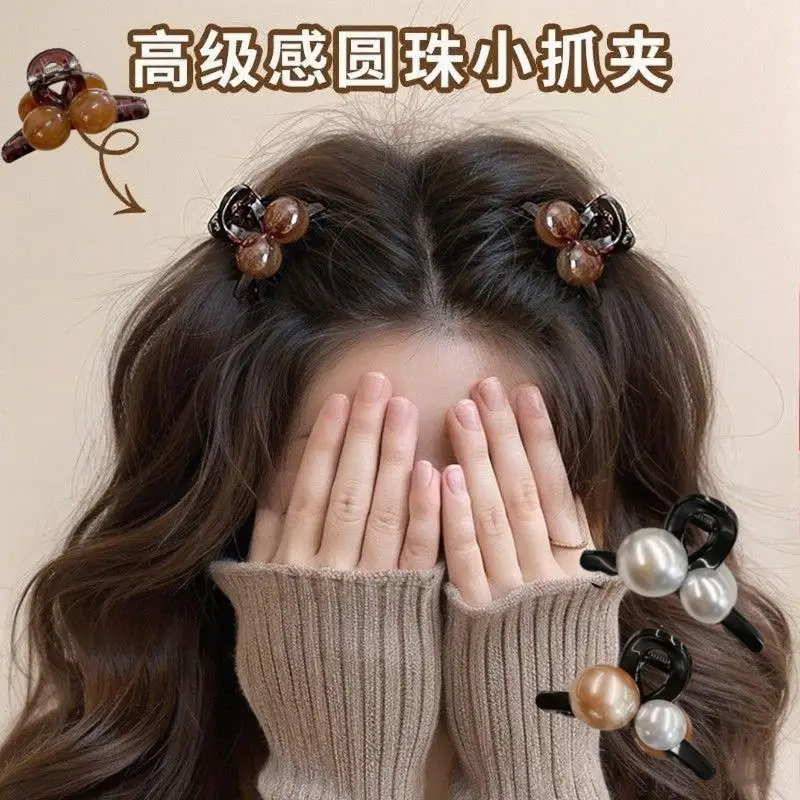 

Imitation Pearl Hair Clips Simple Mini Shark Clip Hairpin Bangs Elegant Hairpins Barrettes Princess Styles Hair Accessories