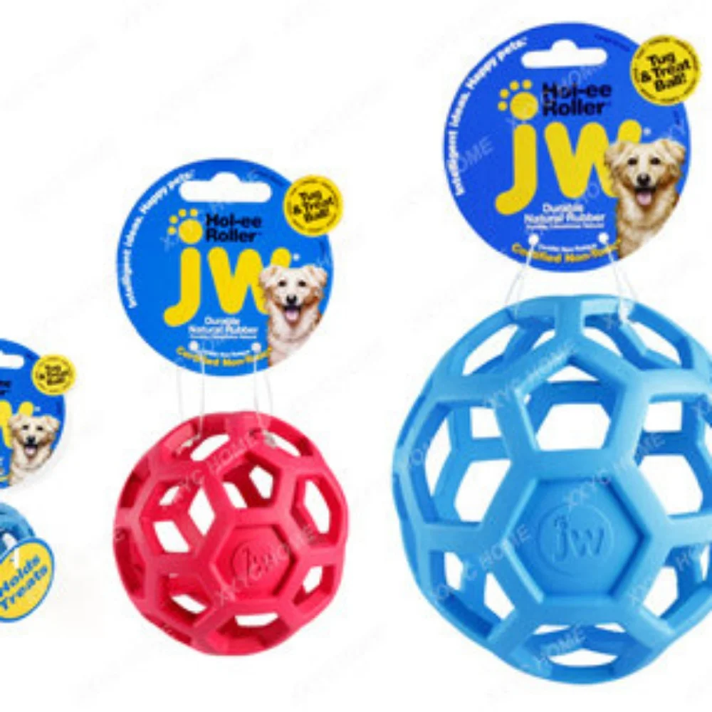 Haoli Ball Dog Puzzle Food Leakage Toy Natural Geometry Rubber Ball Caterpillar Small, Medium and Large Dogs