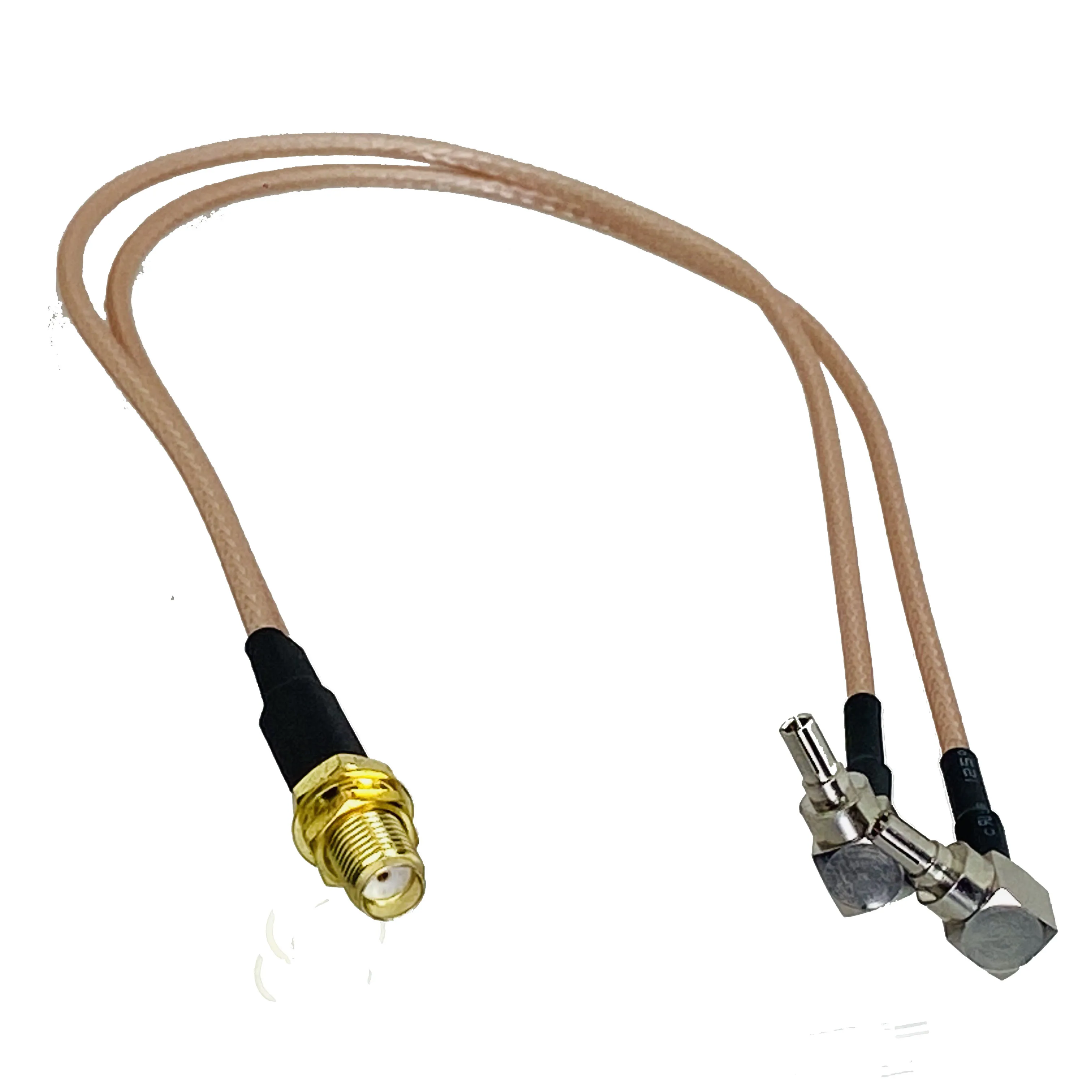 RG316 SMA RP SMA Female Bulkhead to CRC9 TS9 Male Plug Straight & Right Angle Connector RF Jumper pigtail Cable 4inch~10FT