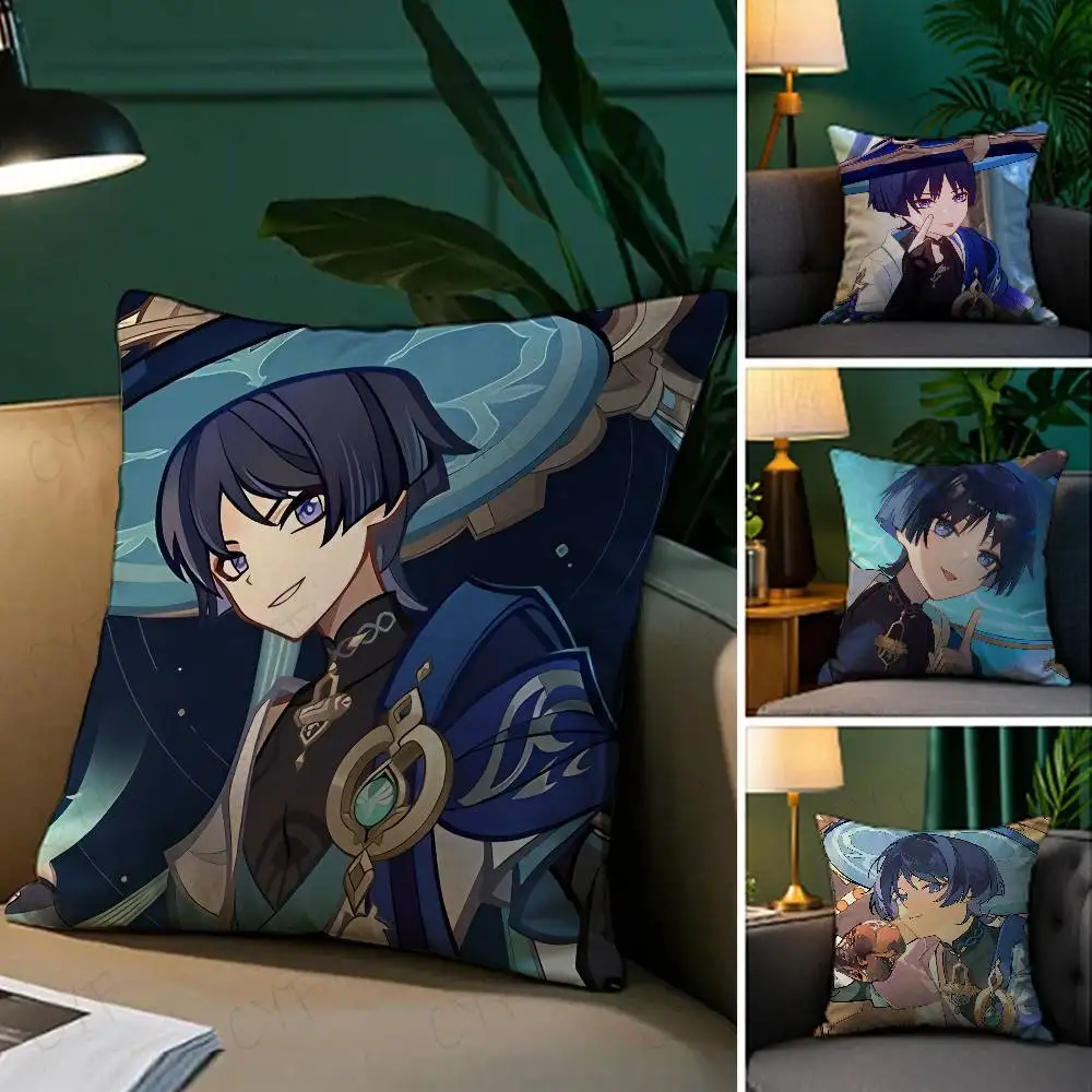 

Scaramouche and Wanderer Game Pillow Case Custom Printed Brushed Fleece Pillow, Baby Skin-Touch, Eco-Friendly Dye-Sublimation Cu