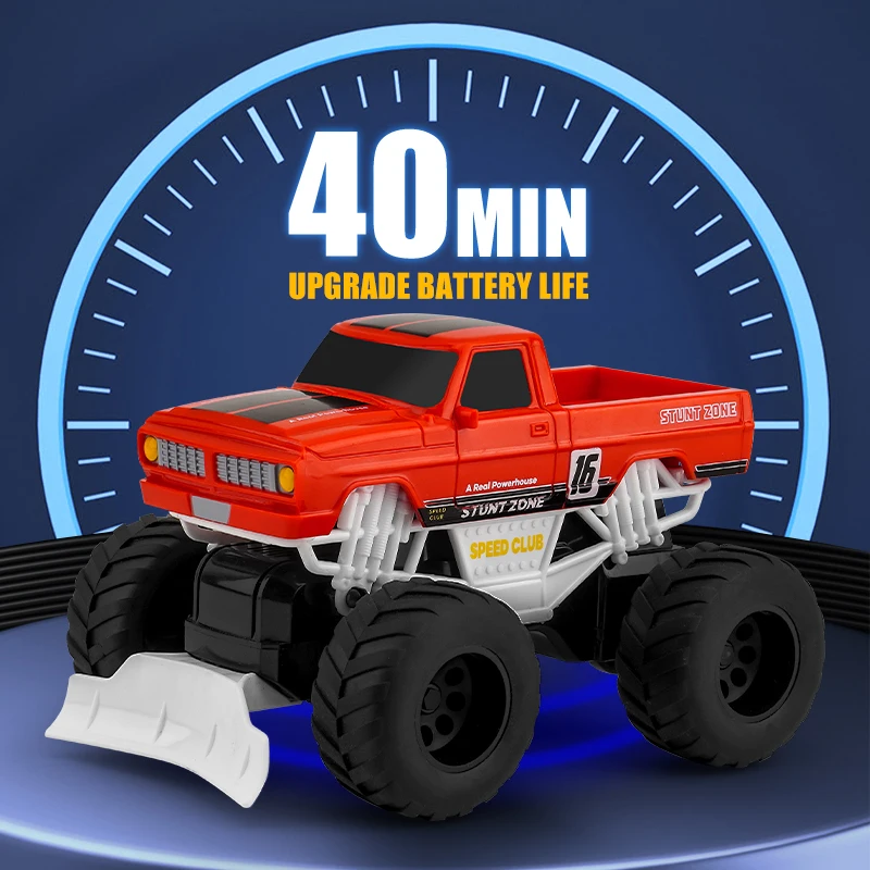 Y08 الأطفال سيارة التحكم عن بعد محاكاة لاقط على الطرق الوعرة مركبة مع ضوء RC سباق السيارات أطفال عيد الميلاد اللعب