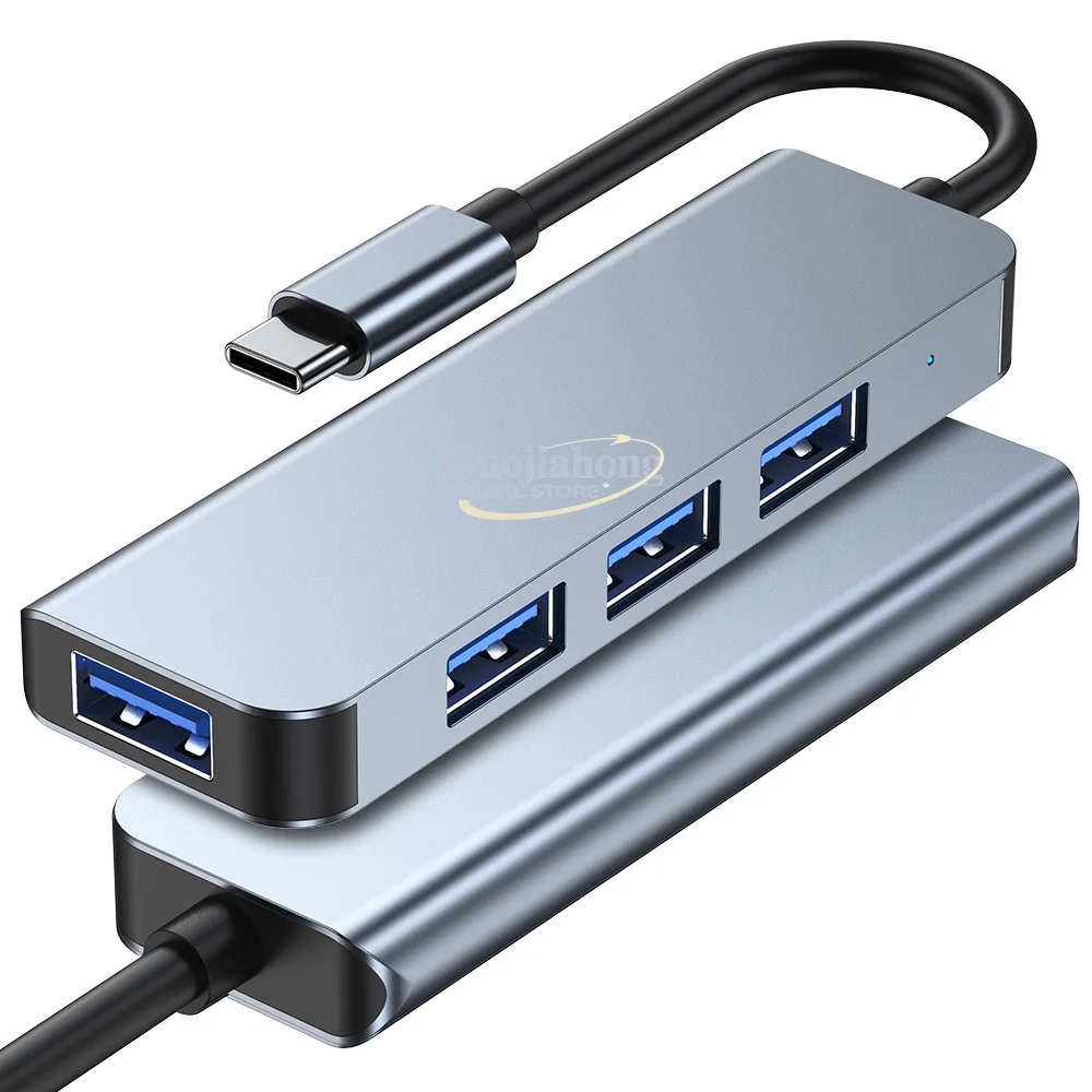 Hot-selling USB-C 4-port hub, 1-to-4 multi-functional laptop hub - view 4