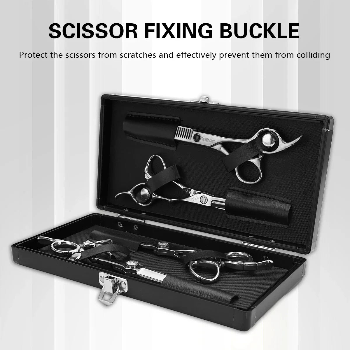

Прочный парикмахерский жесткий кожаный ящик для инструментов, противоударный чехол для хранения ножниц, парикмахерский инструмент, ящик для хранения ножниц для парикмахерских