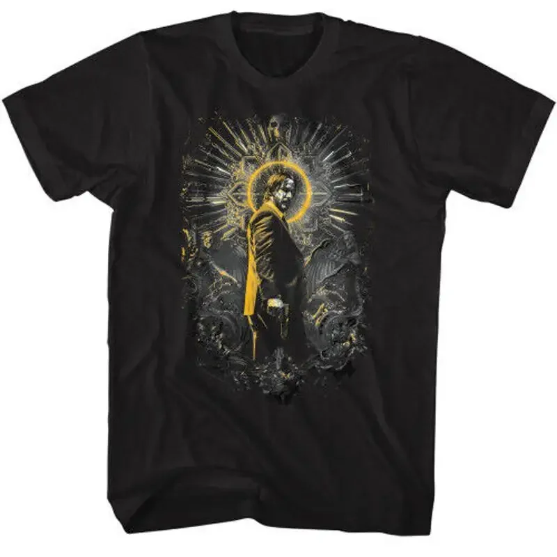 John Wick Golden Highlights T Shirt Black