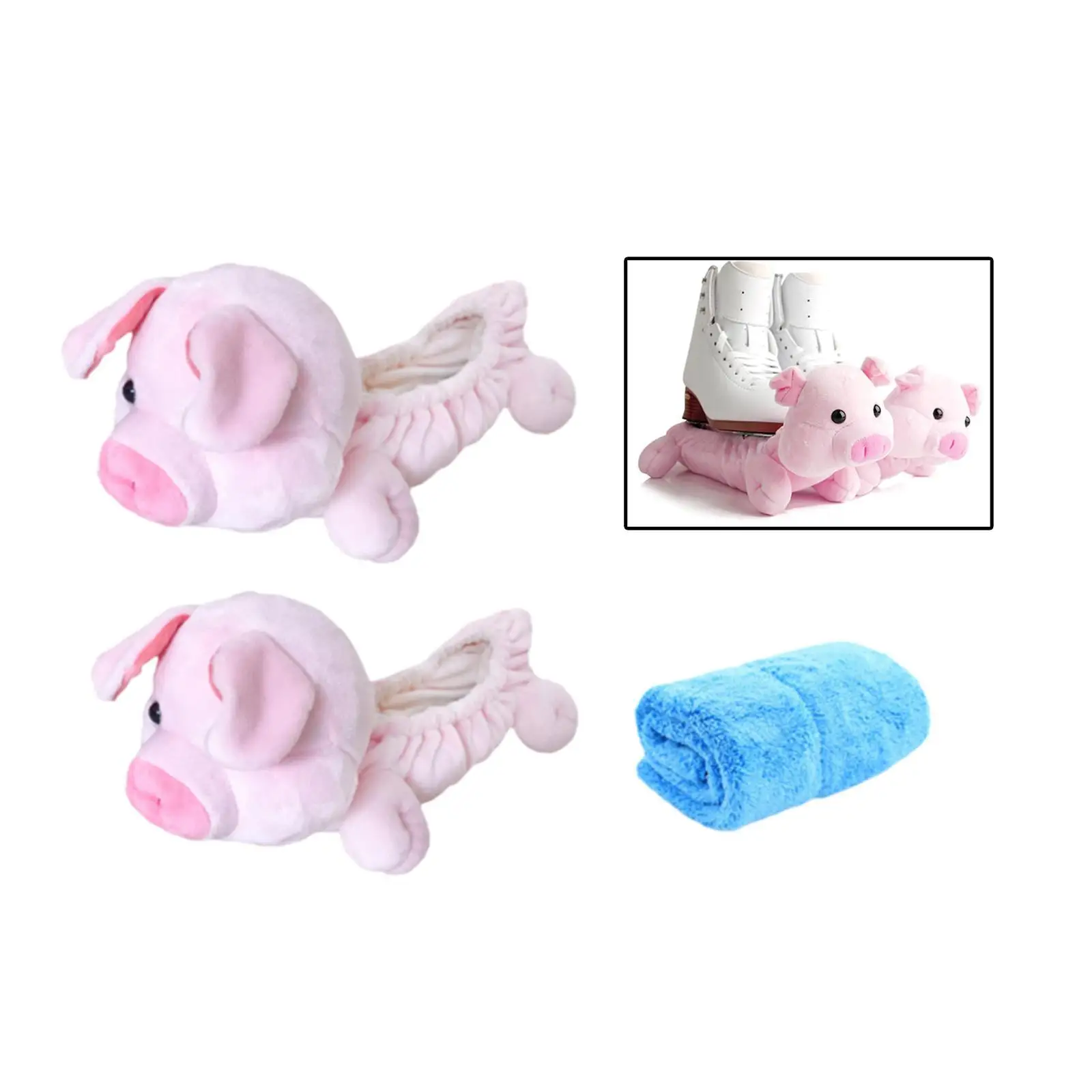 Ice Skate Blade Covers Durable Skate Guards Cartoon Winter with Towel Skate Covers for Hockey Skates Ice Skates Figure Skates