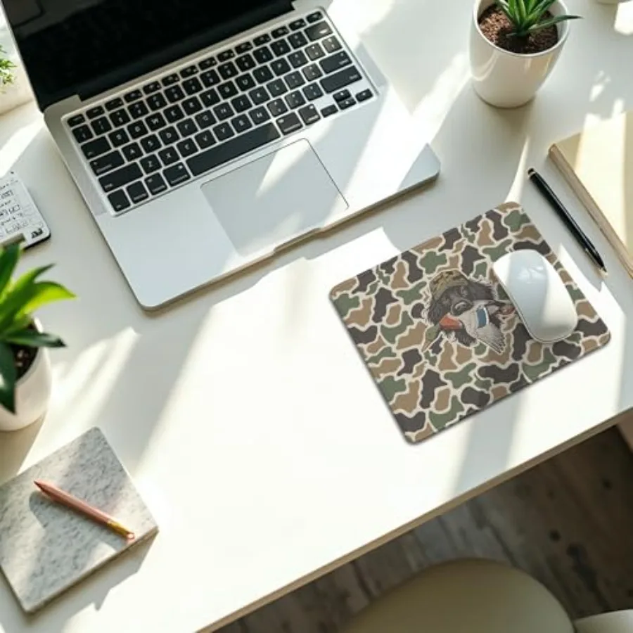 Labrador Retriever Mallard Duck Camo Mouse Pad, Duck Hunting Accessories Mouse Pads Mousepad for Desk Home Office Dorm Computer
