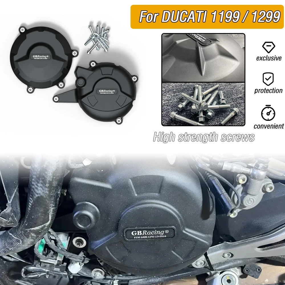 مناسبة ل DUCATI 1199 2012-2014 1299 2016-2020 على الطرق الوعرة دراجة نارية تعديل غطاء المحرك طقم الغطاء الواقي