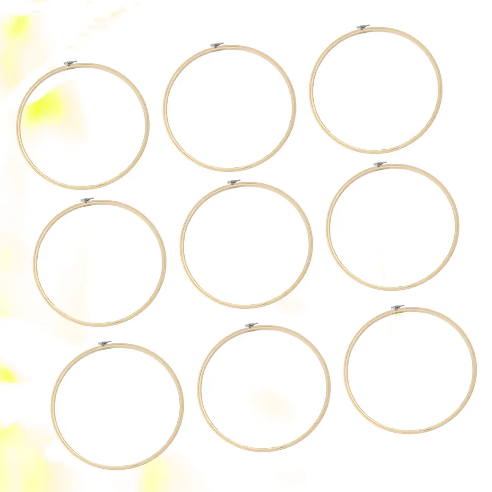 

10 Pcs Embroidered Embroidery Tightening Kit Cross Stitch Sewing Wooden DIY Hoop