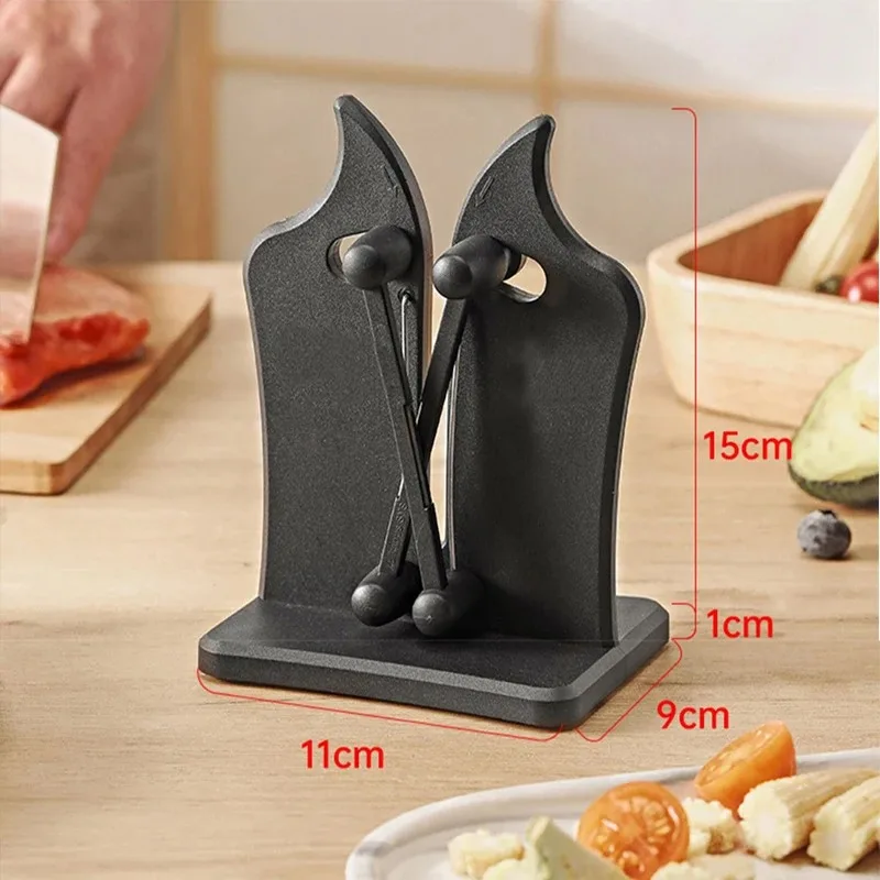 Kitchen Knife Sharpener Tools Easy And Safe Stainless Steel Knife Sharpener Kitchen Chef\'s Knife Damascus Knife Kitchen Tools