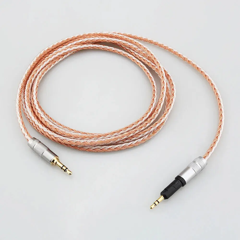 HiFi 2.5 ミリメートル/3.5 ミリメートル/4.4 ミリメートル XLR 8 コア OCC シルバーメッキイヤホンケーブルゼンハイザー HD598 HD559 hd569 hd579 hd599 hd558 hd518