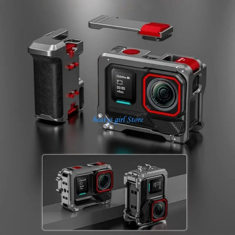 C7AB Ergonomic Metal Frame Extended Holder Mount Protective Frame Housing Aluminium