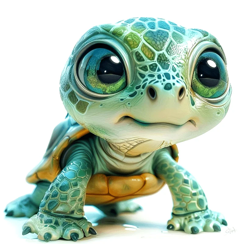 Waterproof PVC Turtle Stickers - Green Turtle Decals for Cars, Motorcycles Cover And Decoration - Car Window Decals