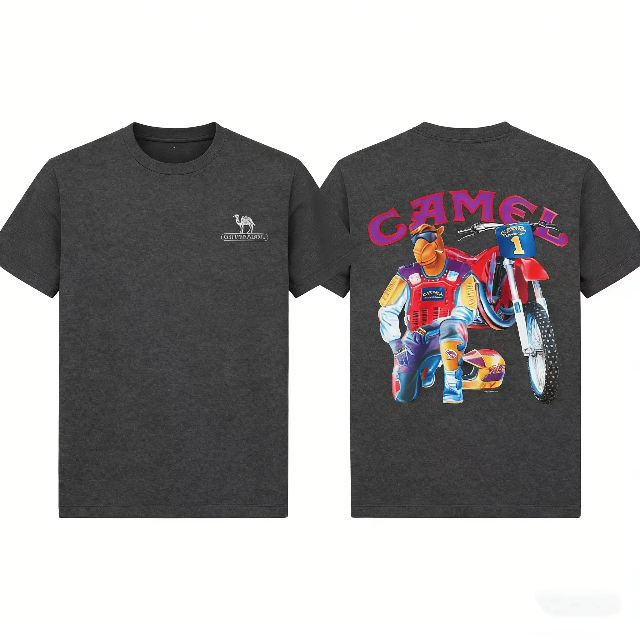 เสื้อยืดลายกราฟิกมอเตอร์ไซค์วิ - Off White Streetwear Brand บทวิจารณ์และราคา
