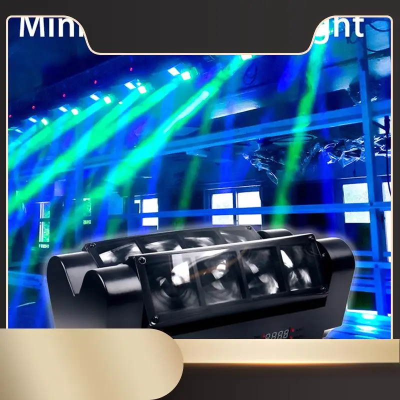 

Мини-светильник-паук 8X3 Вт RGBW светодиодный сценический движущийся светильник DJ дискотека ночной клуб танцевальный свадебный бар праздничный эффект EU PLUG-N36R