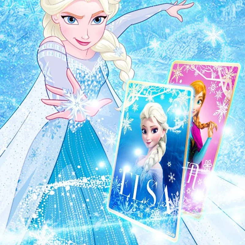 KAYOU Original Disney Frozen Collection Cards Movie Anime Peripherals SSR Elsa Olaf Anna Flash Cards Girls Toys Children\'s Gifts