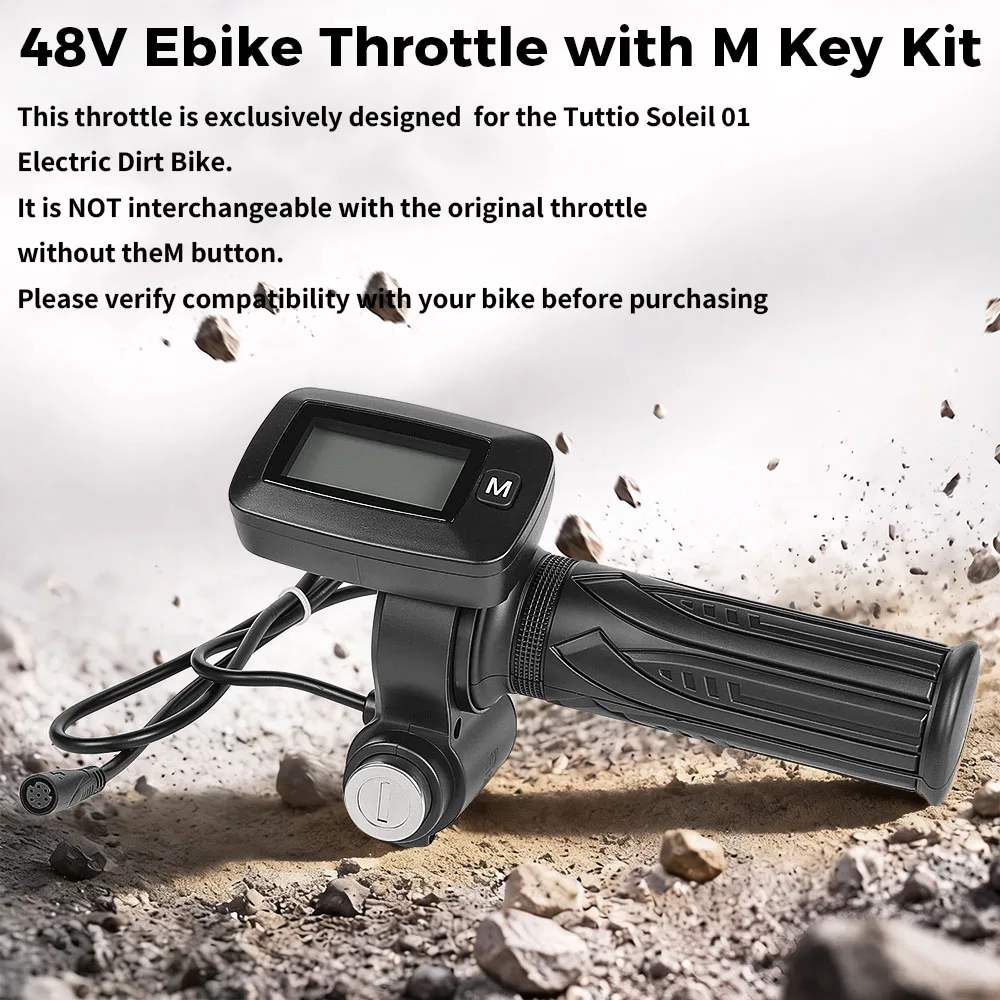 7pin Plug Throttle Handlebar LED Display Electric Scooter for Kugoo Wish 01 Grip Handlebar Speed Control For Tuttio Soleil 01