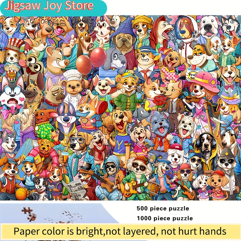 500/1000 ชิ้น ปริศนาสำหรับผู้ใหญ่ คุณภาพสูง เกมครอบครัวที่สนุกสนานและผ่อนคลาย เหมาะสำหรับวันเกิด คริสต์มาส ฮาโลวีน และของขวัญ ดีที่สุด