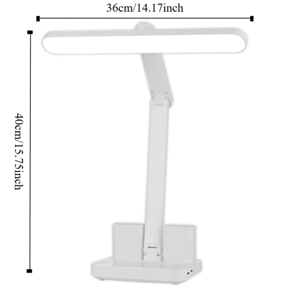 3段階調光可能なLEDデスクランプ タッチコントロール 目の保護 調光可能なテーブルランプ EU USBプラグ 折りたたみ式読書灯