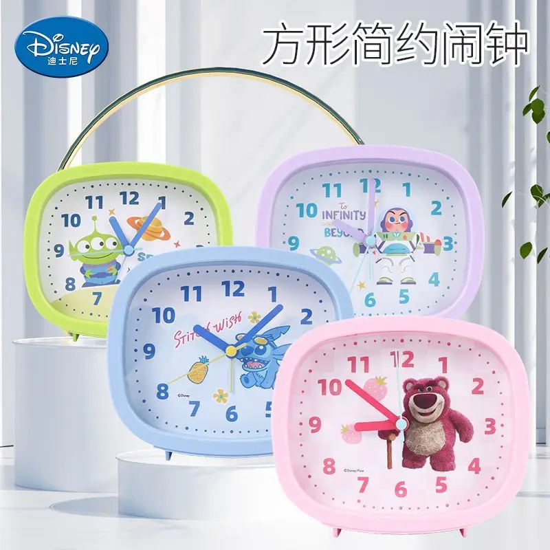 Disney Lilo & Stitch Anime Stitch Cartoon Fashion Alarm Clock Home Silent Clock Children's Room Timed Wake Up Alarm Clock Gift