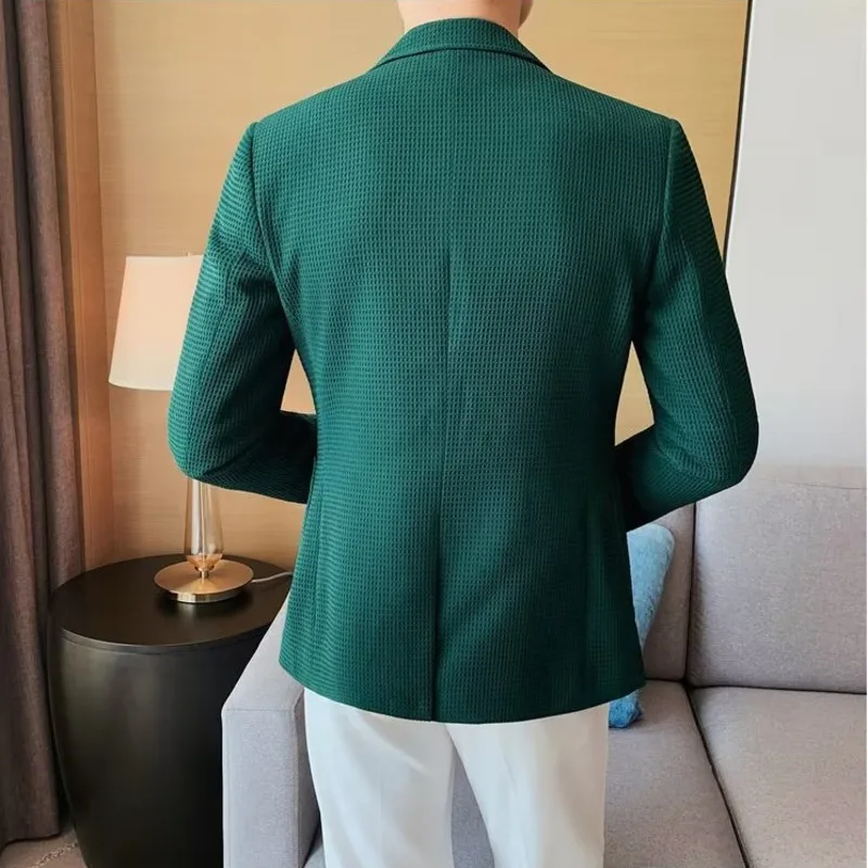 Men's Spring and Autumn Season Slim Fit Fashion Light Business Single breasted Casual Suit Coat Elegant Luxury Coat  M-3XL