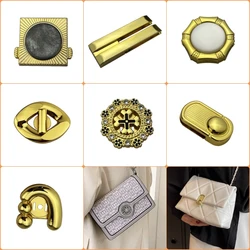 Magnet Button Lock Metal Hardware Accessories for Lady's Handbags Parts DIY Repair Bag Magnetic Snap Button Metal Locks