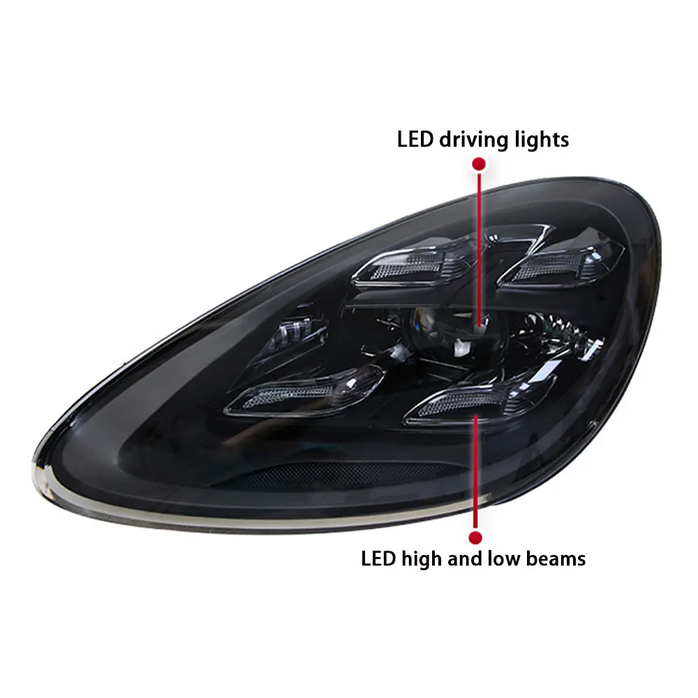 Head Lamp for  Porsche Cayenne Headlights 2011-2018 958 LED Laser Matrix Head Lamps Upgrade 2020 Style