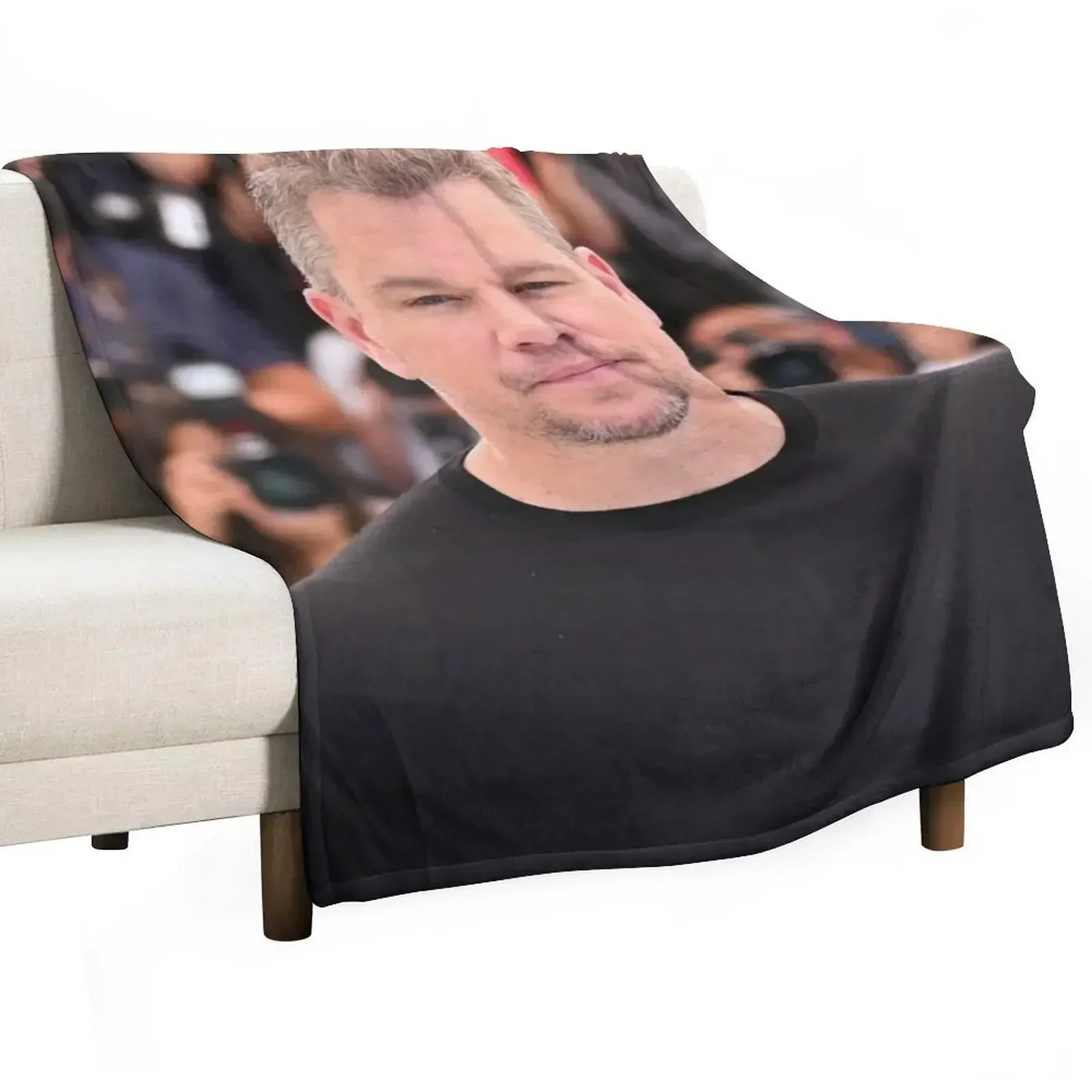 

Matt Damon Throw Blanket Custom Multi-Purpose Heavy Blankets