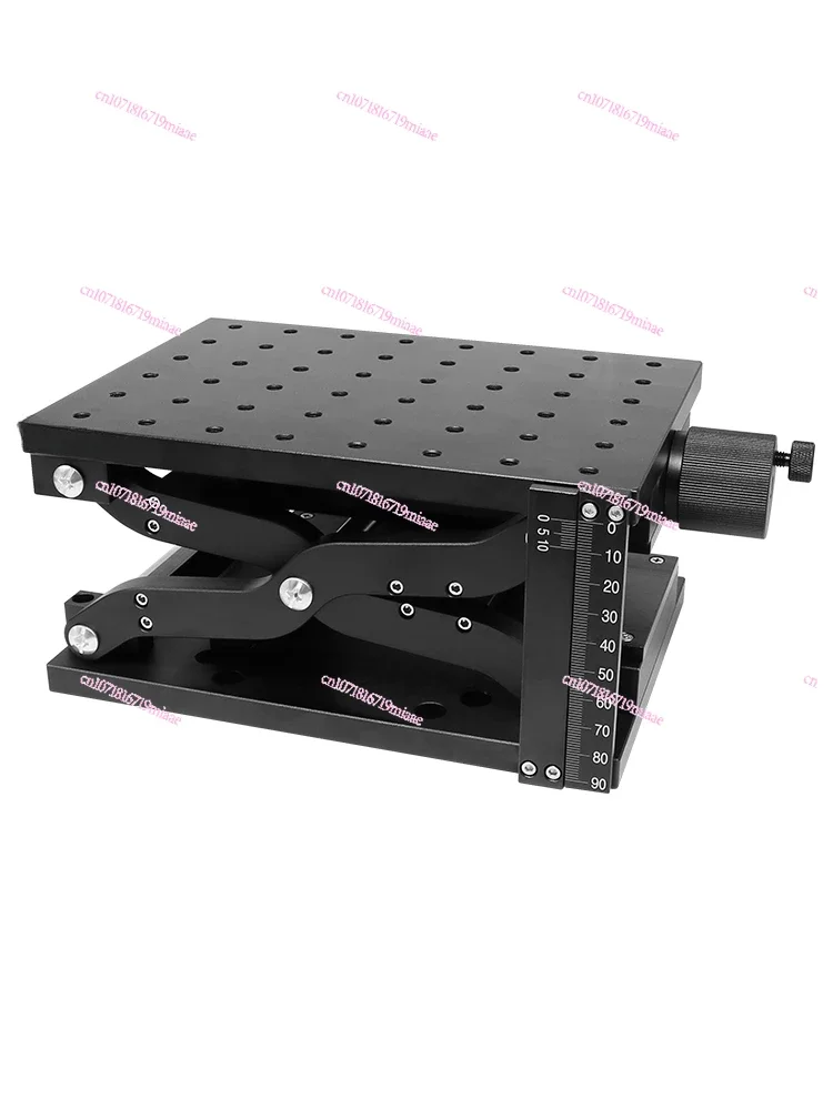 Z-Axis Scissor Manual Lifting Platform Large Travel Load Lift Optical Experiment Precision Fine Tuning Displacement Table