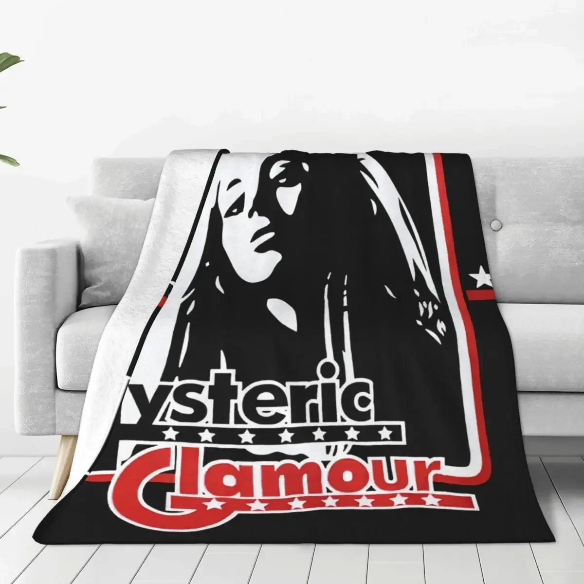 Hysteric Glamour Throw Blanket Retro Warm Camping AntiPilling