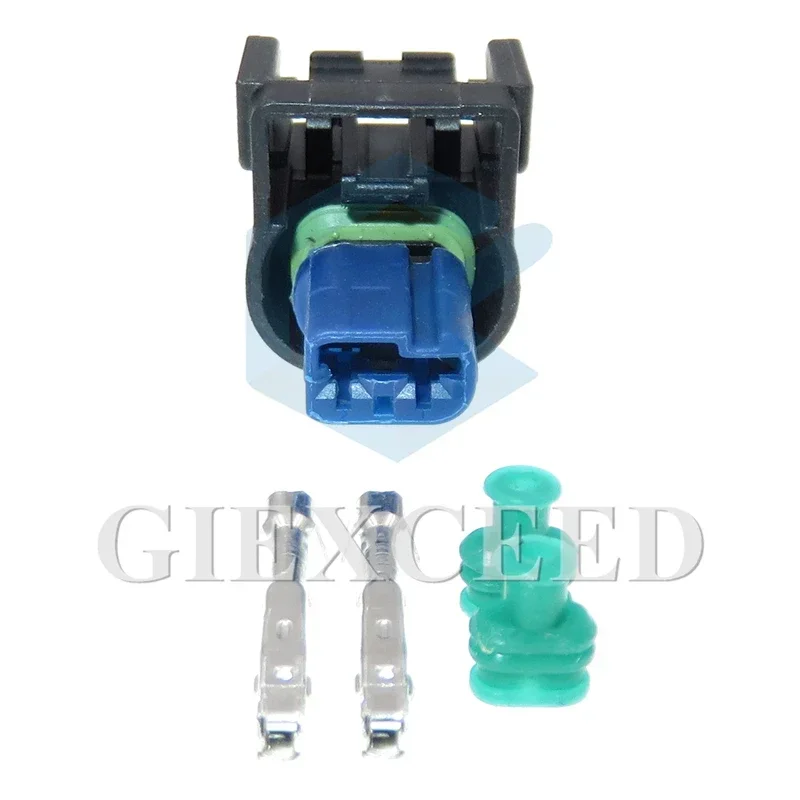 

2 Sets 2 Pin AC Assembly Car Waterproof Adapter Auto Accessories 1.2 Series Cable Harness Female Socket Electrical Connector