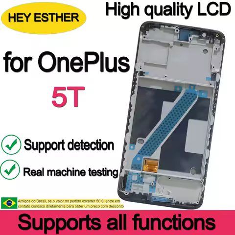 AMOLED 6.01'' Replacement For OnePlus 5T A5010 LCD Display Touch Screen