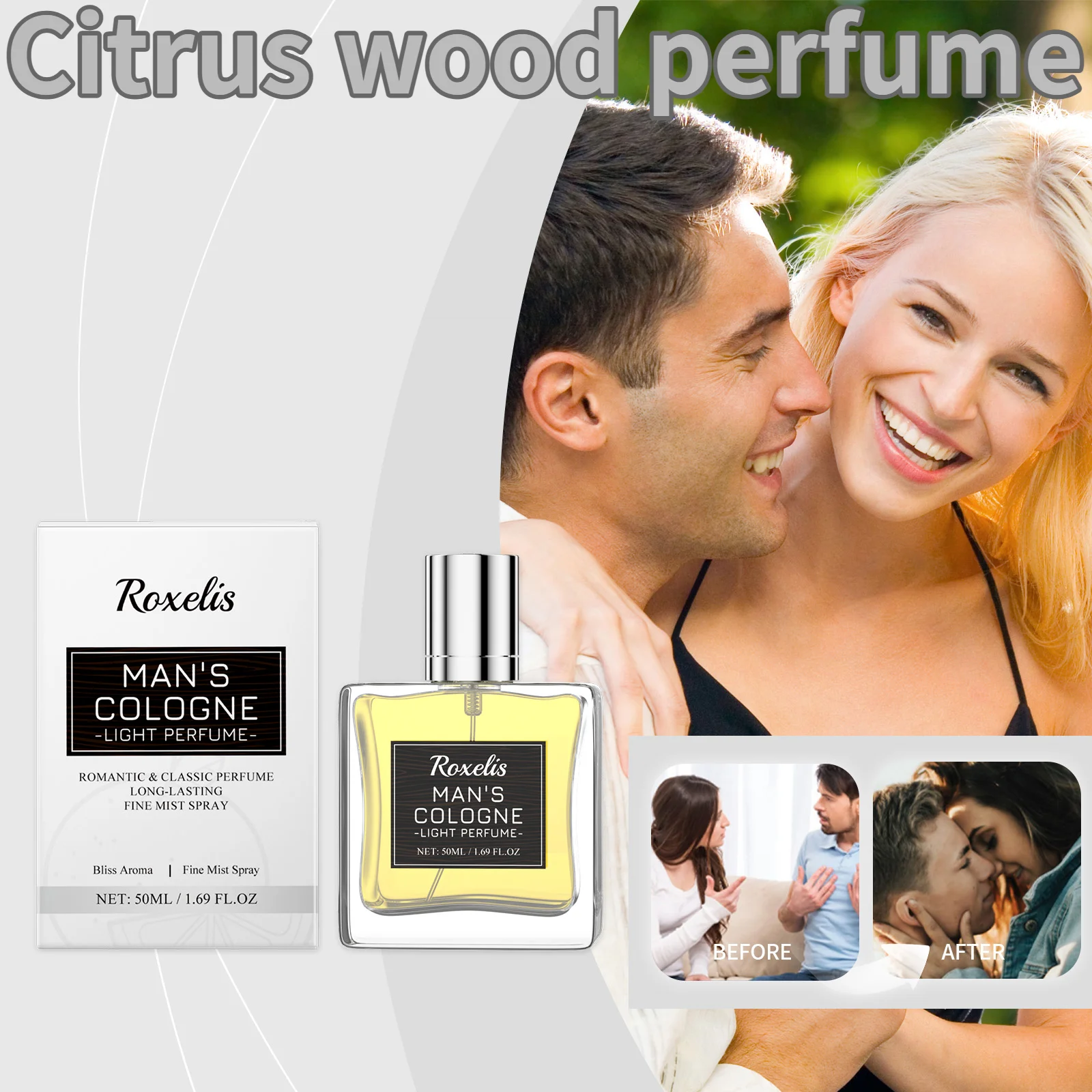

Citrus Wood Perfume Elegant Fragrance Fresh Fragrance Lingering Luxury Citrus Lasting Charm Portable Atmosphere Perfume 50ml