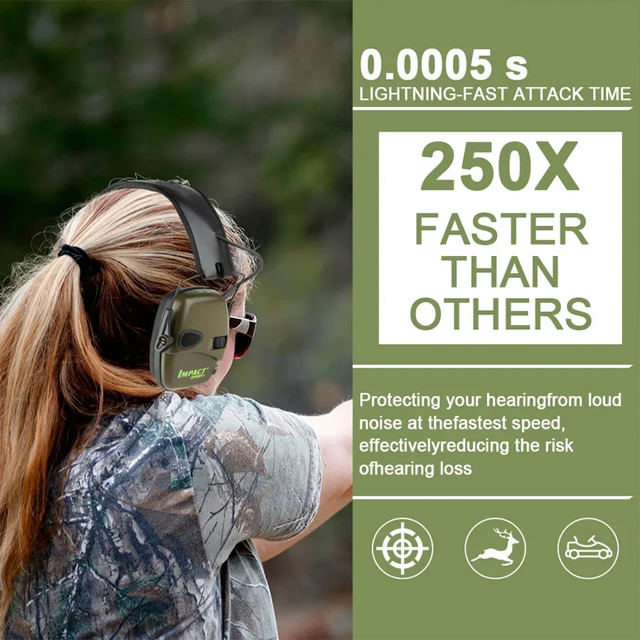 Ear Muff Outdoor Sports New lectronic Shooting Earmuffs Tactical Impact Sound Amplification Headset Ear Protection Anti-noise