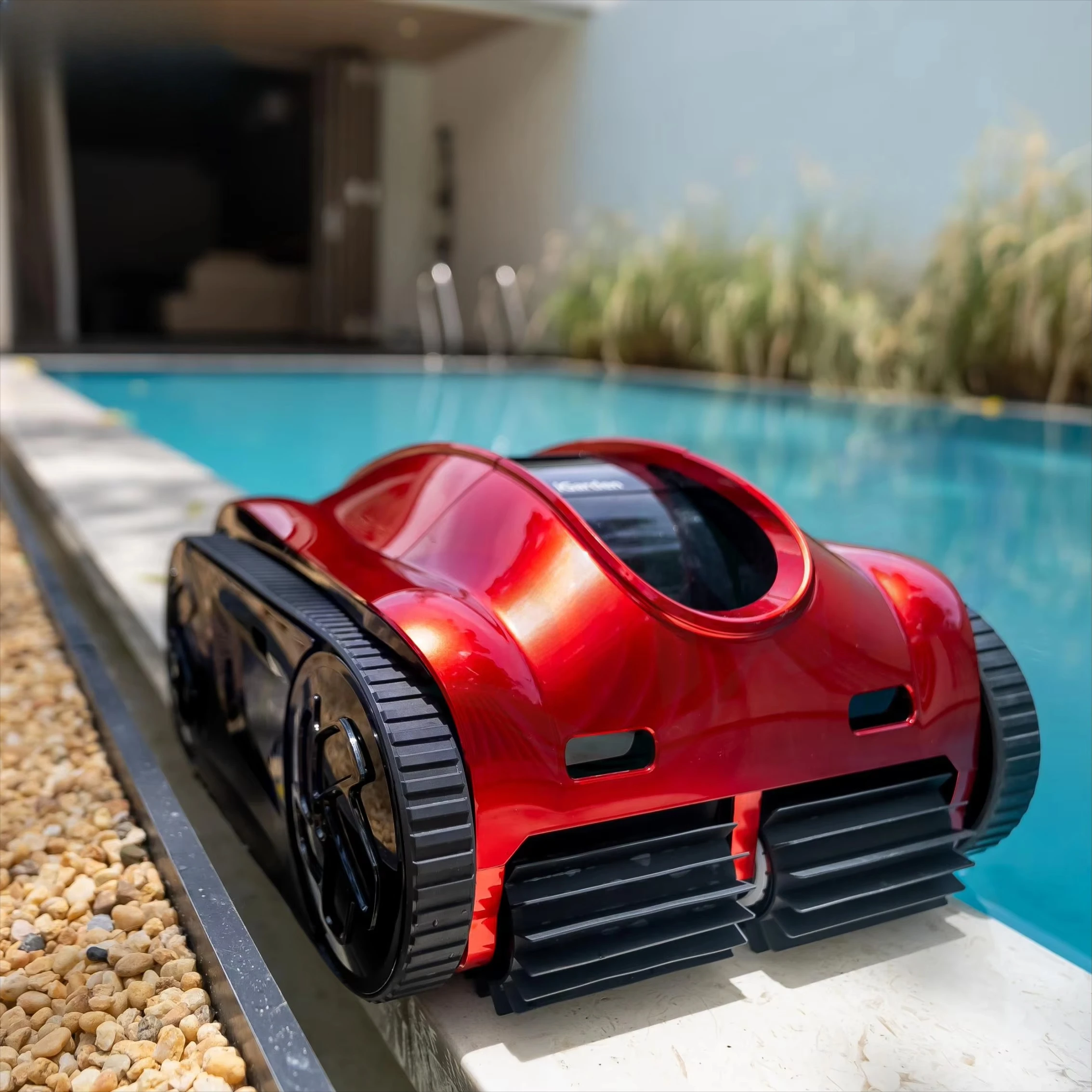 เครื่องดูดฝุ่นสระว่ายน้ำไฟฟ้าไร้สายแบบชาร์จได้ - หุ่นยนต์ทำความสะอาดสระว่ายน้ำอัตโนมัติไร้สายอัจฉริยะสำหรับการทำความสะอาดสระว่ายน้ำสาธารณะ