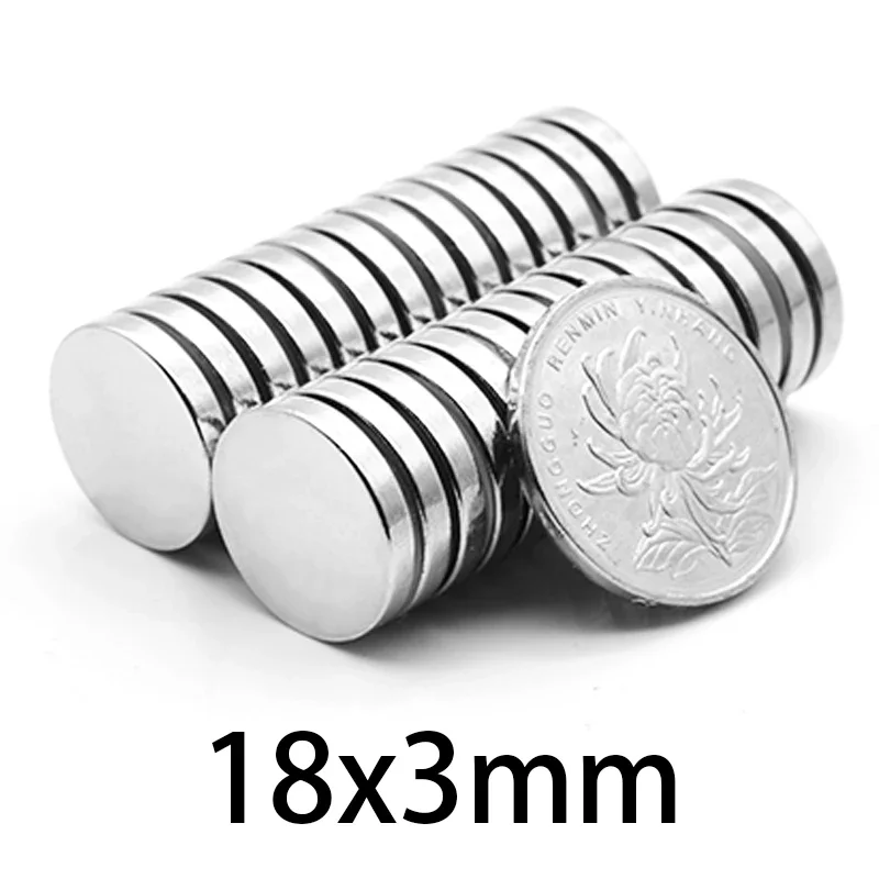 Мощные магниты 18x3 мм 18*3 Сильные дисковые магниты для холодильника, DIY, здания, научных, поделок, образования 18x3