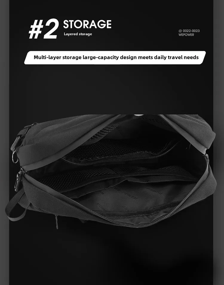 New Men's Multifunctional Chest Bag, Outdoor Sports Waist Bag, Trendy Multifunctional Single Shoulder Crossbody Bag, Men's Bag