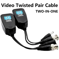 5Pairs(10PCS) ESCAM Passive CCTV Coax BNC Power 4K Video Balun Transceiver RJ45 BNC male Connectors to for CCTV video Camera