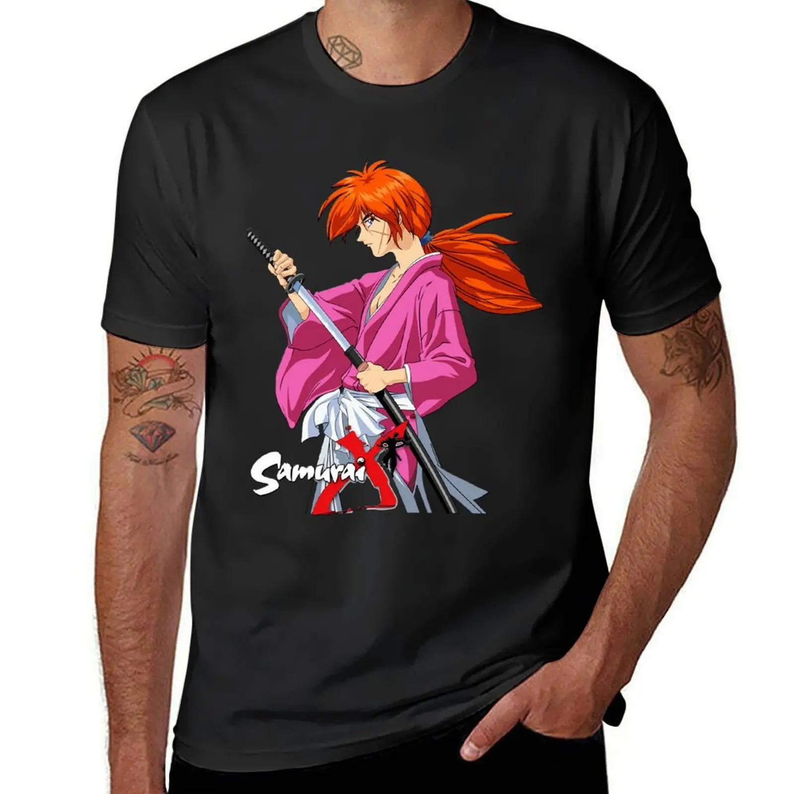 For Birthday Boys Girls Kenshin Battousai Awesome First Day T-Shirt anime kawaii clothes summer clothes mens champion t shirts