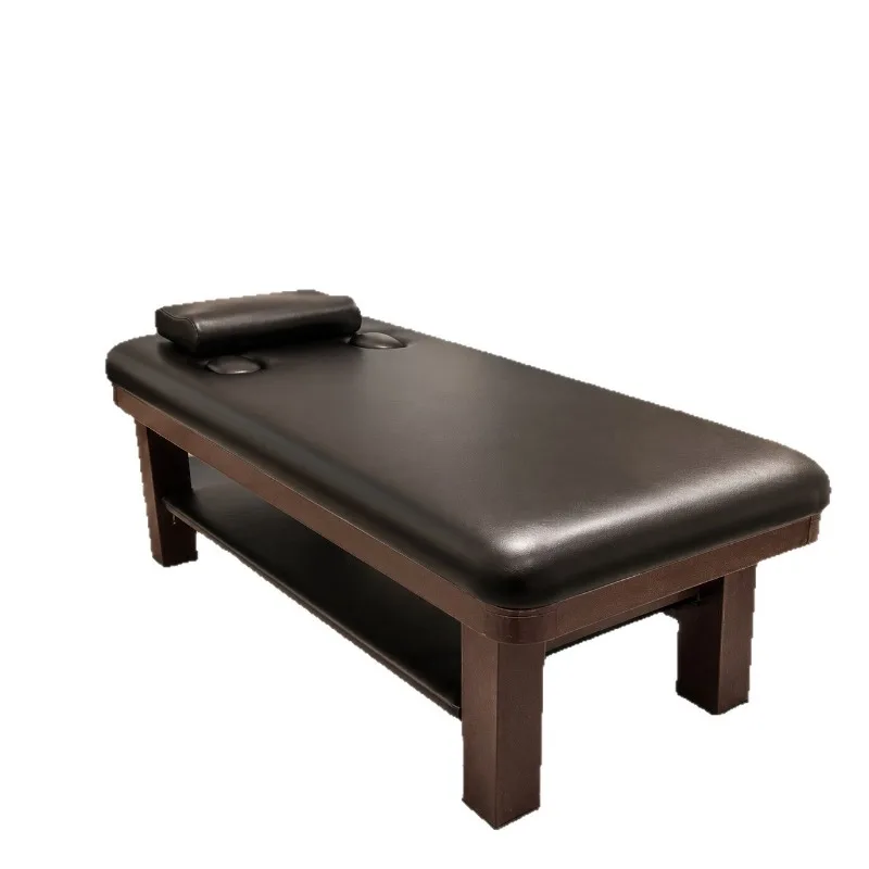 High-end beauty bed, solid wood latex cushion medical beauty club SPA skin care body massage physiotherapy special bed