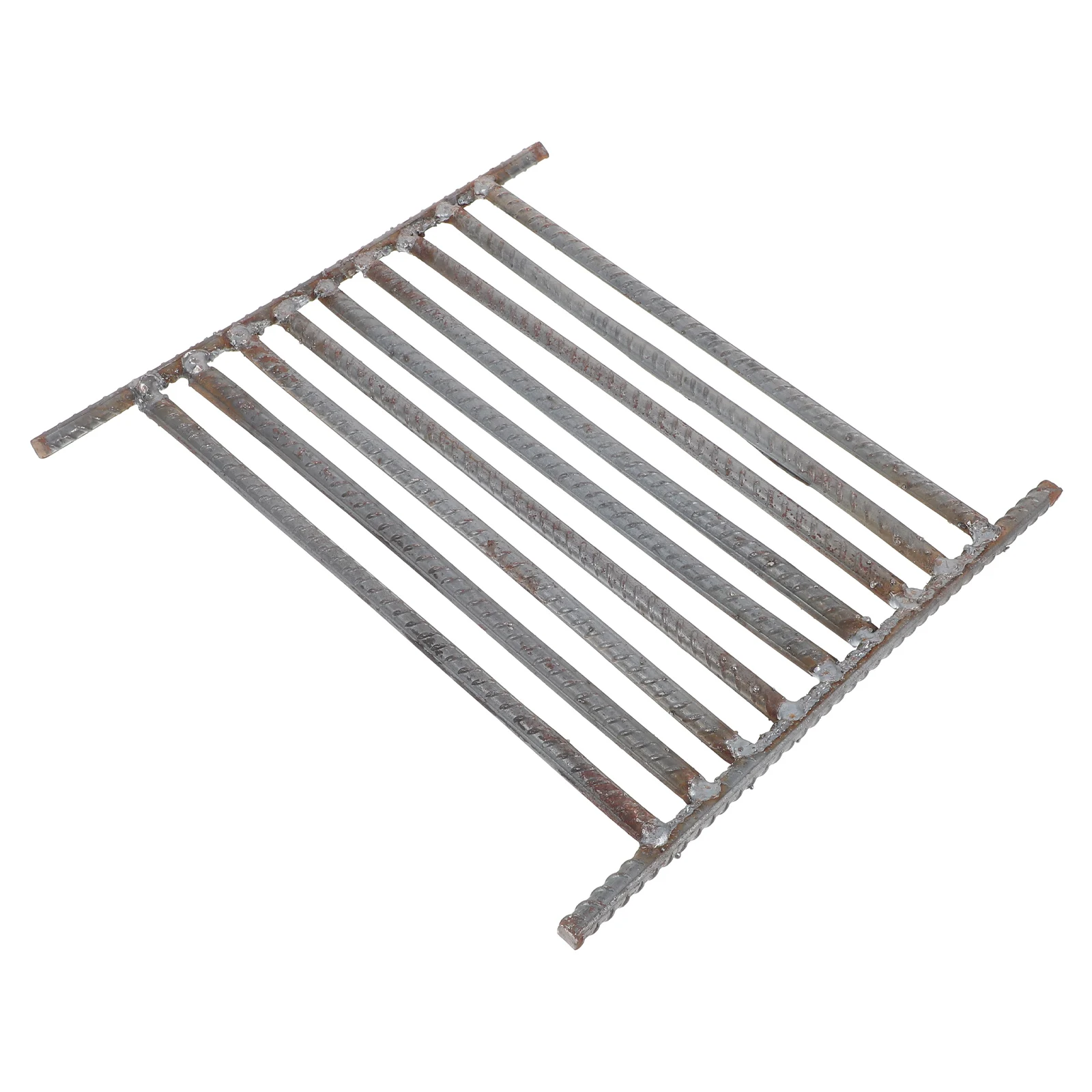 

1pc Heavy Duty Steel Fireplace Grate Portable Wood Burning Stove Grill Grates Heat Resistant Replacement for Campfire Pit