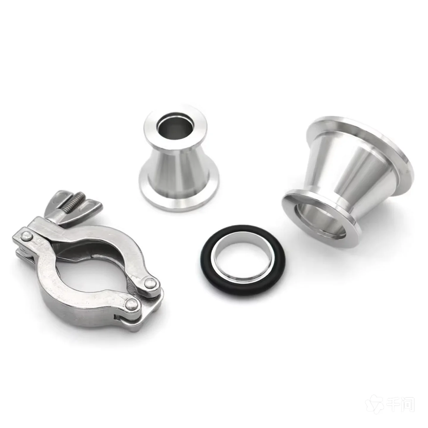 Vacuum Reducer KF10 KF16 KF25 KF40 KF50 304 Stainless Steel  Pipe Fitting  KF16-25 KF16-40 KF25-40  Flange Joint