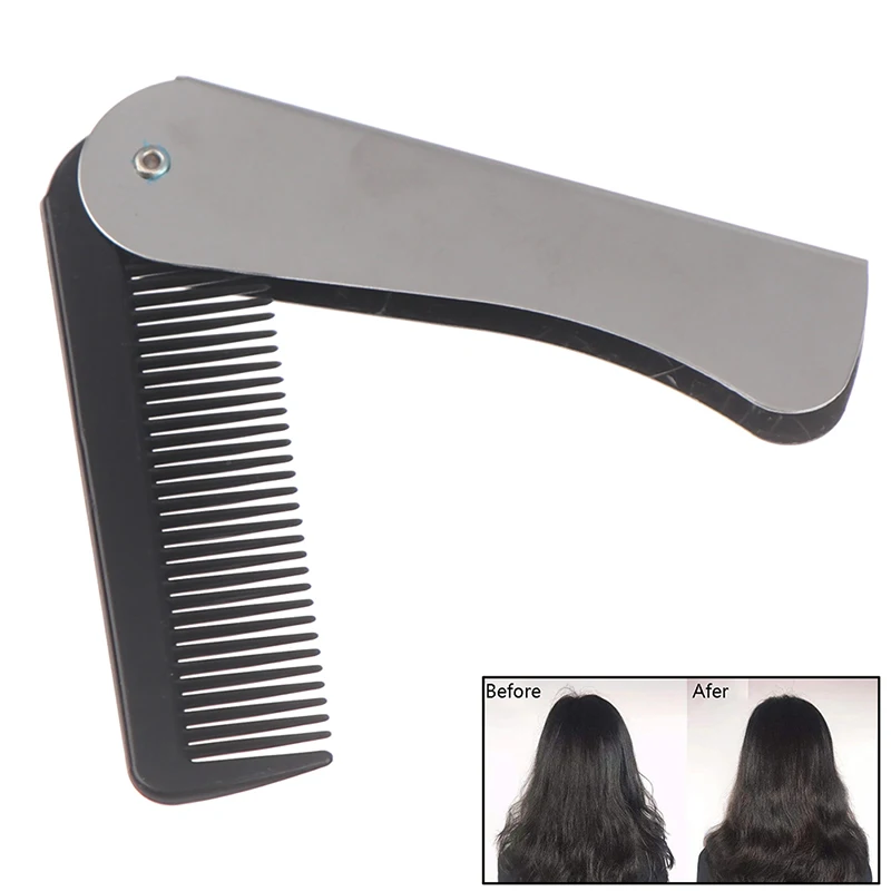 Portable Foldable Hair Comb - With Scalp Massage Function (Hairdressing Tool)