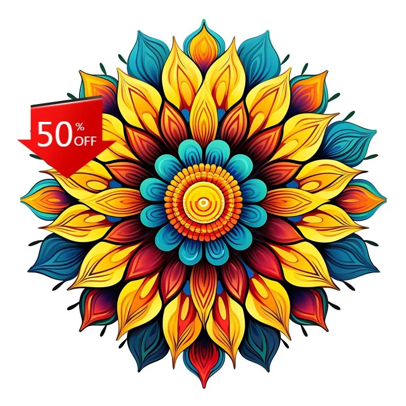 

Colorful Lotus Sticker Yoga Art Chakra Serenity Zen Meditation Inner Peace Exterior Decal Accessories Custom Sticker Camping