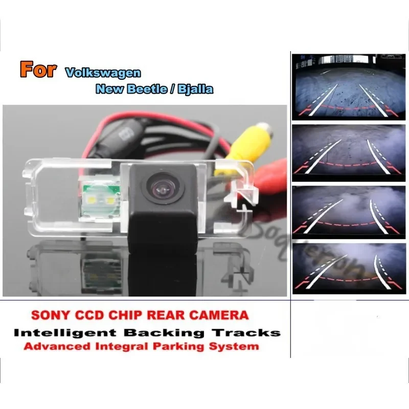 

Smart Tracks Chip Camera / For Volkswagen VW New Beetle / Bjalla HD CCD Dynamic Tragectory Parking Car Rear View Camera