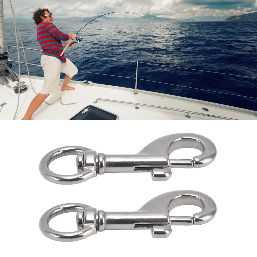 6pcs Durable Marine Grade Rotating Snap Hooks Single Ended Heavy Duty Heavy Duty Bolt Snaps Trigger Bolt Hooks For Dog Leash