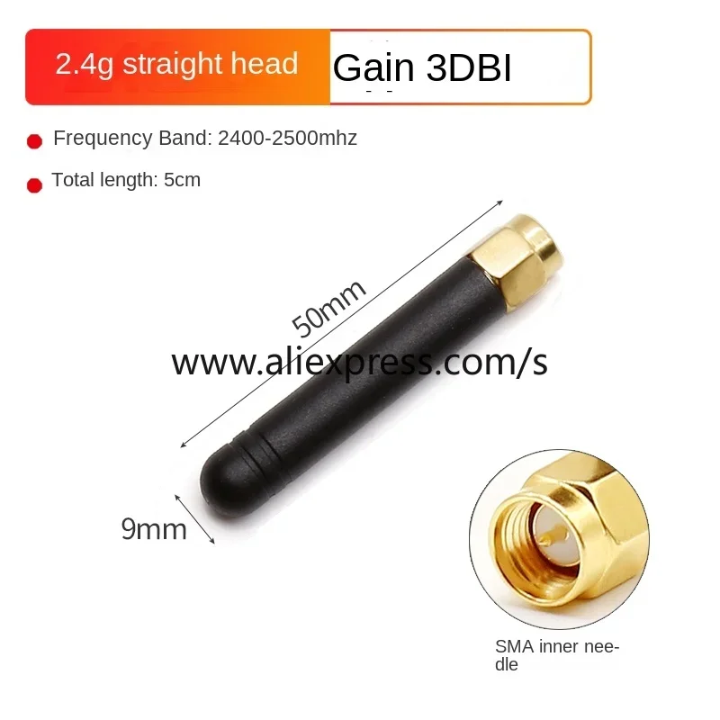 1Pcs 2.4G 5G 5.8G 3DBI Dual Frequency Stick Wifi Bluetooth Zigbee External Chili Pepper SMA Foldable Antenna