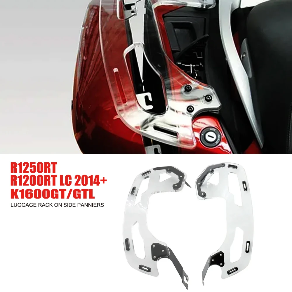 

For Bmw K1600 Gt Gtl R1200Rt Lc 2014+ R1250Rt K1600Gt Gtl Motorcycle Rear Side Luggage Support Luggage Rack Side Panniers
