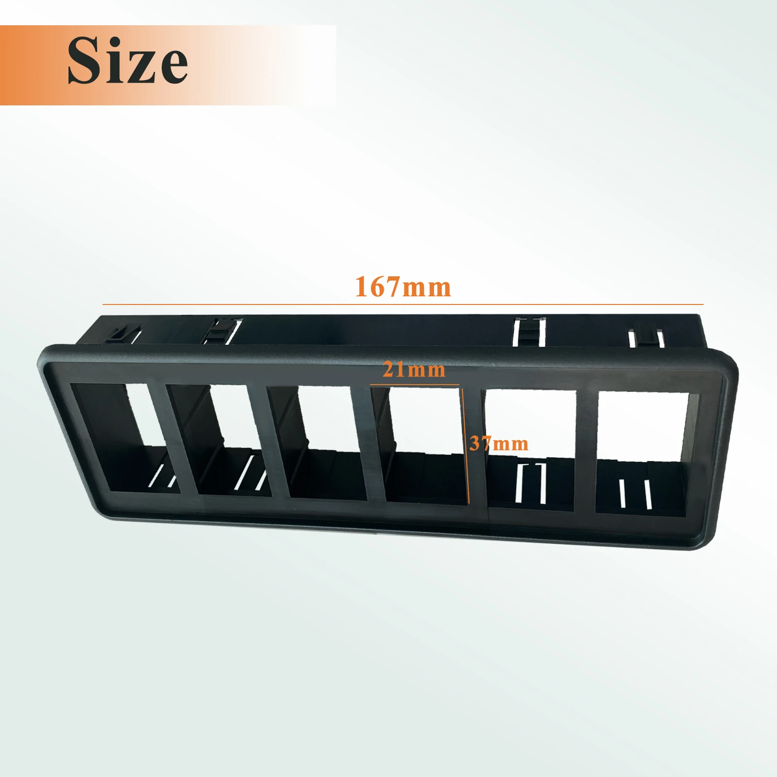 DIY 6 Holder Rocker Switches Panel Holder Housing for ARB Carling Style Toggle Switch USB Charger 4x4 Car Boat 37mm X 21mm Hole