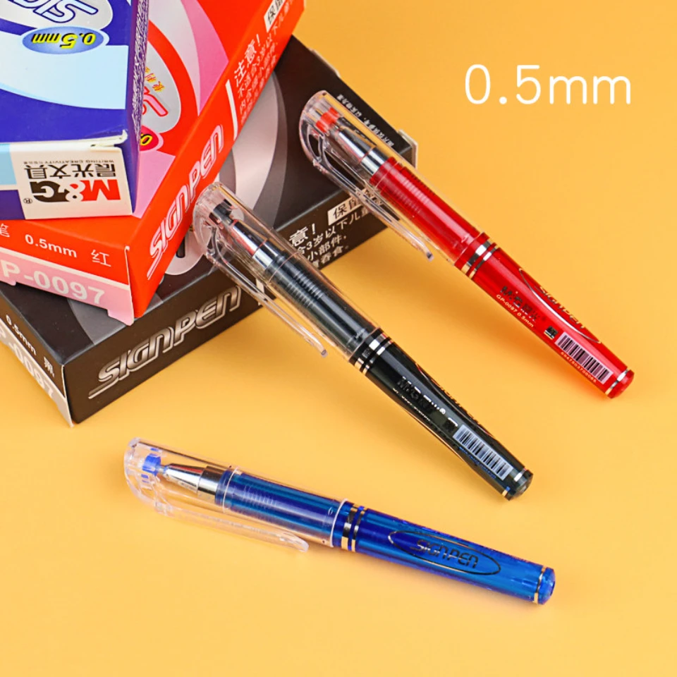 

6-Pack of Fun Gel Pens, Mini Short 0.5mm Gel Pen with Blue/Black/Red Ink, Perfect School Supplies for Students